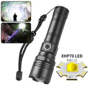 ยุนมัย 30W ไฟฉาย LED XHP70 ไฟฉายแคมป์ปิ้งแสงสีขาวกำลังสูงแบบชาร์จไฟได้ - Product Image 2