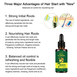 Nhãn hiệu riêng chăm sóc tóc điều trị tinh dầu chống rụng tóc gừng dầu tăng trưởng phổ quát hỗ trợ 30ml xà phòng chống gàu - Product Image 5