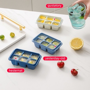Color Box 3 Pack Silicone Large Round Ice Cube Tray for <b>Freezer</b> with Lids <b>Mini</b> Ice Cube Maker Square Ice Cream Tools Custom Logo - Product Image 6