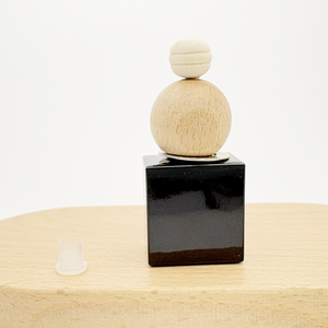 Factory Outlet 10ml Black Matte Square Glass <strong>Car</strong> Perfume Bottle Empty <strong>Refillable</strong> Air Freshener Screw Cap Reed <strong>Diffuser</strong> Packed - Product Image 5
