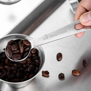 Juego de 10 Cucharas Medidoras de Acero Inoxidable para Cocina, Ecológicas, para Café y Repostería, con Nivelador - Product Image 5
