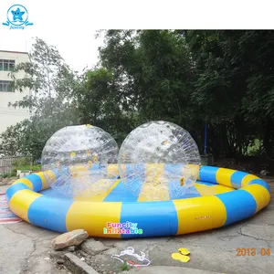 Sommer Beliebte aufblasbare Pool aufblasbare Wasserspiel zeug mit transparenten Ball aufblasbare Wasser Pool für Aaults Kinder