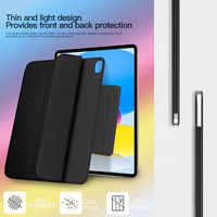 Étui pour tablette Laudtec Smart Thin Light Folio pour iPad Pro 13 pouces, coque arrière magnétique, protection de bureau, mise en veille/réveil automatique Pbk338