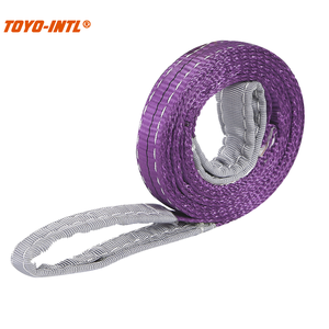 TOYO-INTL 하이 퀄리티 안전 자재 더블 플라이 폴리에스터 <span class=keywords><strong>EB</strong></span> 타입 1T 2T 3T 5T 10T 웨빙 슬링 벨트 리프팅 용 - Product Image 5