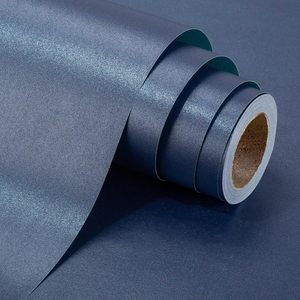 Yarcony Shimmer Deep <b>Blue</b> Wrapping Paper <b>Roll</b> 17 Inches X 33 Feet Pearly Lustre Gift Wrap Birthday - Product Image 1