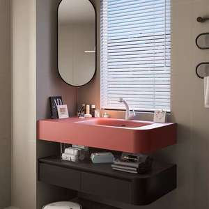 Large capacity Keli Nai minimalist intelligent <b>mirror</b> cabinet small-sized bathroom cabinet - Product Image 5