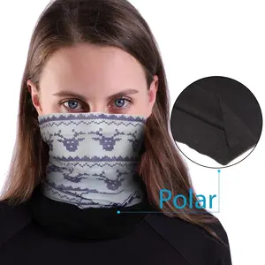 Winter Fleece Neck Gaiter Ski Tube Bandana face Scarf Cold Weather Cover Mask Shield for Running