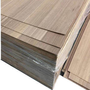 <strong>Wood</strong> Veneered Faced Plywood 18mm Natural Teak/walnut Veneer Mdf 18mm - Product Image 2