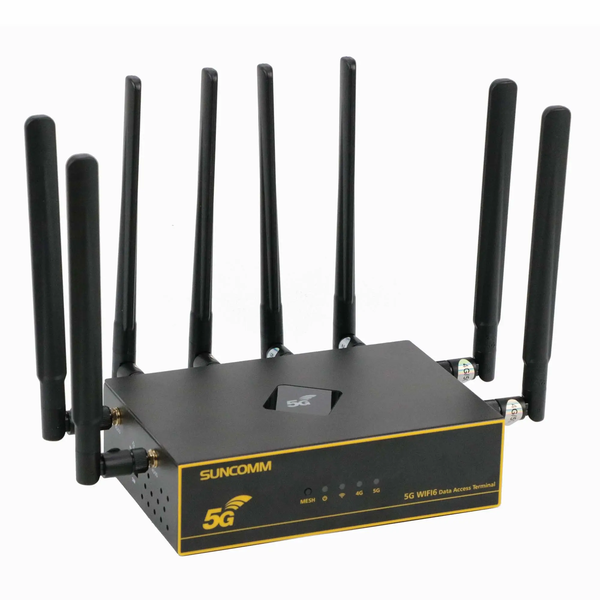 2023 Hot Sale SUNCOMM O1 5G Router 8 Antenna WiFi 6 Mesh QoS PCI AT TTL VPN 5G Modem for Home Store