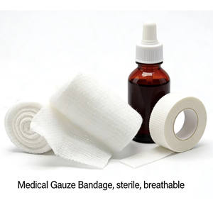 Rollo de Gasa de Algodón Puro Desechable, Desengrasante, <span class=keywords><strong>para</strong></span> Primeros Auxilios, Apósito <span class=keywords><strong>para</strong></span> <span class=keywords><strong>Heridas</strong></span> - Product Image 4