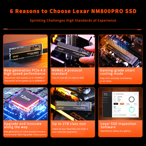 สินค้าใหม่มาแรงปี 2023 ของแท้ NM800Pro M.2 PCIe 4.0 3D NAND Flash ฮาร์ดดิสก์แบบโซลิดสเตทสำหรับแล็ปท็อป พีซี และ PS5 ความจุ 2TB - Product Image 4