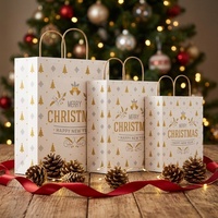 Sacs en papier de boutique en gros, sacs cadeaux de luxe personnalisés imprimés avec poignées, fabricant