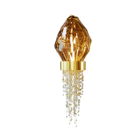 Lustre moderne et simple pour la décoration intérieure, idéal pour les escaliers d'hôtels et de villas, luminaire en verre fait main