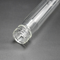 Vente en gros mini flacon en verre de 50ml/100ml pour Tequila long tube en verre avec couvercle en alun à vis bouteille d'alcool de spiritueux vide