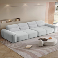 Sofá Tapizado Suave, Muebles Modernos para Sala de Estar, Sofá de Tela de Terciopelo, Diseño Minimalista Popular para el Hogar