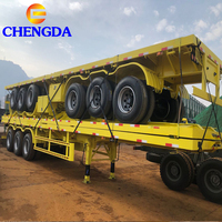 Nouveau Usagé 2 3 4 Essieux 60 Tonnes 80 Tonnes 40 pieds 45 pieds Remorque Semi-Remorque Plateau Porte-Conteneurs Camions à Vendre