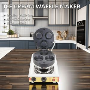 High Quality Electric Manual Ice Cream <b>Waffle</b> Bowls <b>Maker</b> Machine Best Snack Machine for Household Use on Sale - Product Image 3