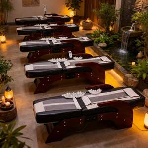 Lettino Massaggiante Riscaldato in Giada di Design Coreano con Rulli in Pietra Naturale, Terapia, Programmi Automatici e Telecomando per Massaggio Completo del Corpo - Product Image 5