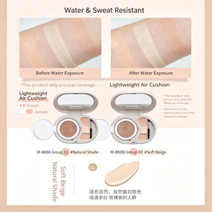 Fond de Teint Professionnel Couvrant pour Femme, Crème <span class=keywords><strong>BB</strong></span> Waterproof, Base Teintée Hydratante, Contrôle du Sébum, Coussin Teinté, Protection Solaire Foncée pour le Visage - Product Image 6