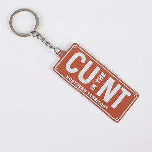 Logo <strong>Customization</strong> Keyring Souvenir Gift Aluminum License Plate Mini Keychain