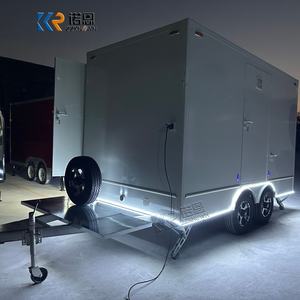 Remolque de Baño Móvil de Doble Habitación, Remolque de Inodoro Portátil, Remolque de Baño Móvil para Alquiler en Eventos al Aire Libre - Product Image 1
