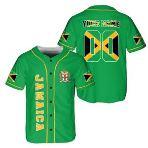 <span class=keywords><strong>Maillot</strong></span> de baseball jamaïcain imprimé de nom d'équipe personnalisé pour les hommes Oem vente en gros chemises d'uniforme de baseball de la Jamaïque de haute qualité pour les hommes - Product Image 2