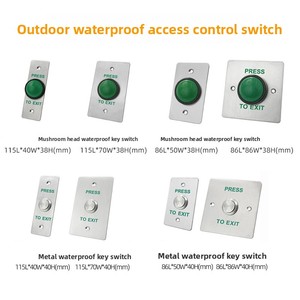 Botón <span class=keywords><strong>de</strong></span> Salida con Control <span class=keywords><strong>de</strong></span> Acceso para Exteriores, Resistente al Agua IP67, Metálico, Infrarrojo, Sin Contacto, para Apertura <span class=keywords><strong>de</strong></span> Puertas, Botón <span class=keywords><strong>de</strong></span> Liberación para Seguridad - Product Image 5