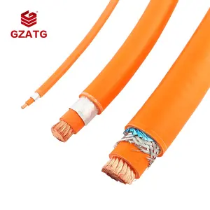 Gzatg điện áp cao Đồng Màn hình lá chắn cáp xe ô tô dây 1*50mm 1*70mm ac1000v dc1500v 125C EV Cáp