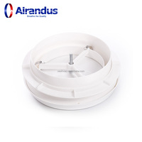 Meilleure Vente : Diffuseur d'air d'extraction pour système CVC, grille de ventilation de plafond en plastique, vanne d'air flexible pour hôpitaux et écoles