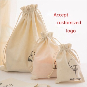 Bolsa con Cordón Azul Claro de Algodón con Logotipo - Product Image 3