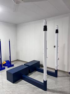 Chuyên Nghiệp Có Thể Điều Chỉnh Và Di Chuyển Thép Không Gỉ Bóng Chuyền Cực Khung Nhà Máy Giá Bóng Chuyền <span class=keywords><strong>Net</strong></span> Khung - Product Image 3