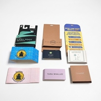 Étiquette personnalisée écologique pour emballage de chaussettes, couvercle de carte pour chaussettes, impression sur carton blanc et papier kraft, logo estampé à chaud