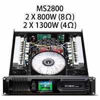 Amplificateur de puissance professionnel Gooermi 2 canaux classe H |   Amplificateur audio de scène PA 2U pour enceintes, DJ, club, sonorisation en direct