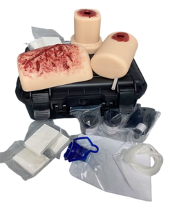 Ngừng chảy máu kiểm soát đào tạo Kit với ba loại mô phỏng đóng gói vết thương - Product Image 1