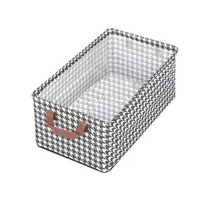 Caja de Almacenamiento Rectangular Multifuncional de Tela Tejida Proins al por Mayor con Asa, Cajón Plegable para Dormitorio y Sala de Estar - Product Image 4
