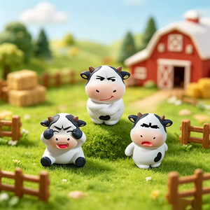 Figura Coleccionable de Resina de Vaca de Pradera de 2ª Generación, Caja Sorpresa, Adorno de Dibujos Animados, Regalo para Niños, Decoración - Product Image 2