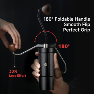 เครื่องบดกาแฟแบบปรับได้ ZeroHero พร้อมด้ามจับพับได้ ทำจากสแตนเลส เครื่องบดกาแฟมือถือแบบพกพาสำหรับเอสเพรสโซ - Product Image 1