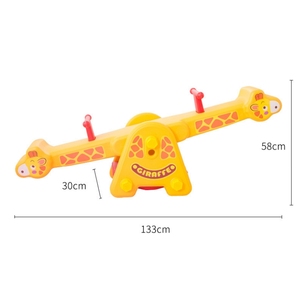 Haute qualité mignon Animal <span class=keywords><strong>girafe</strong></span> conception intérieur balançoire équipement petite balançoire extérieure en plastique pour les enfants de la maternelle préscolaire - Product Image 5