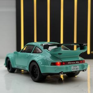 รถโมเดล Porsche 911 RWB ขนาด 1:32 วัสดุโลหะผสม พร้อมเสียงและไฟ เปิดประตูได้ ของสะสม รถซูเปอร์คาร์ ของเล่นเด็กผู้ชาย - Product Image 6