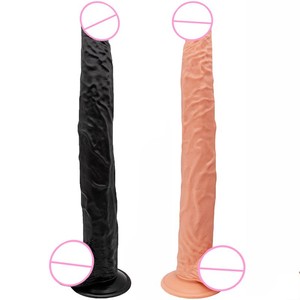Dildo réaliste en PVC de haute qualité avec base à ventouse, texture ferme, long plug anal, jouets sexuels pour femmes et couples - Product Image 2
