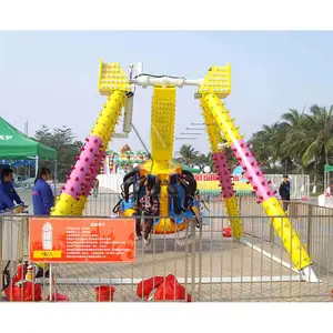 Attraction Park Equipment 6 Seats Cheap Price Funfair Attraction Mini Kids Mall Swing Frisbee Carnival Rides Small Pendulum Amusement Park Rides For Sale
