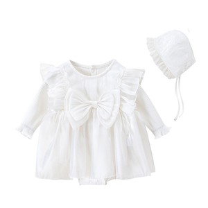 Nuovo Abito da Cerimonia per <span class=keywords><strong>Neonata</strong></span> 2023, Stile Formale 0-12 <span class=keywords><strong>Mesi</strong></span>, per Matrimoni/Feste di Compleanno con Cuffietta Gratuita - Product Image 3