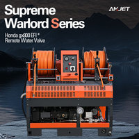 4350psi 300bar30lpm Amjet avec kit de télécommande RS3 God of War Series Machine de nettoyage d'égout à essence Machine à jet d'égout