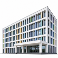 Bâtiment scolaire préfabriqué en acier : Salles de classe, laboratoires, bibliothèques, cantines, dortoirs – Aménagements modulaires à assembler par boulonnage, équipement de levage standard