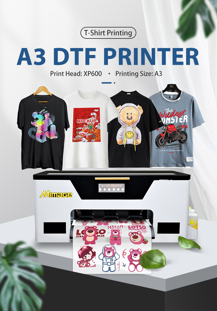 Mimage Single XP600 Head White Ink Tshirts Printer A3/A4