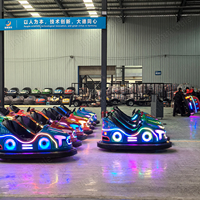 Voiture tamponneuse électrique colorée en plastique pour intérieur, simulateur de course pour enfants, console de jeu, divertissement sportif alimenté par batterie