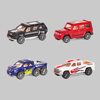 Coche de juguete de aleación a escala 1/64 para niños, modelo de coche fundido a presión, vehículos promocionales, camión de juguete pequeño con función de retroceso