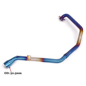 Système d'échappement pour <span class=keywords><strong>moto</strong></span>, échappement en acier, tuyau de liaison avant, connexion 51 mm, silencieux pour Yamaha FZ250 FZS250 <span class=keywords><strong>Fazer</strong></span> 250, acier inoxydable - Product Image 3