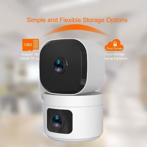AI人検出モーション追跡機能付きデュアルレンズ屋内PTZカメラ 6MP CMOSセンサー H.265 WiFi6 双方向音声 ホーム用 - Product Image 6