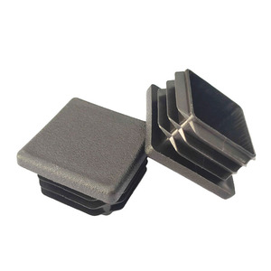 ปลั๊กปิดปลายท่อสี่เหลี่ยม Han Zhe ขนาด 45 มม. สีดำ ทำจากพลาสติก สำหรับป้องกันท่อ - Product Image 1